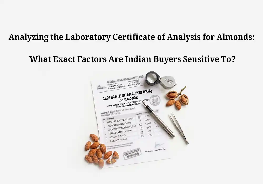 Analyzing the Laboratory Certificate of Analysis (COA) for Almonds: What Exact Factors Are Indian Buyers Sensitive To?