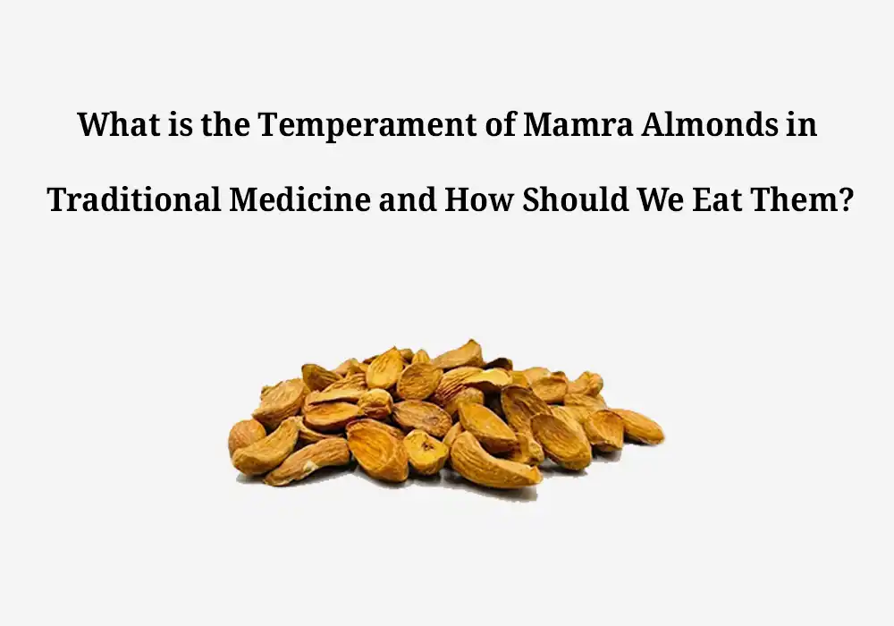 What is the Temperament of Mamra Almonds in Traditional Medicine and How Should We Eat Them?