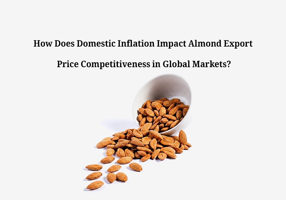 How Does Domestic Inflation Impact Almond Export Price Competitiveness in Global Markets?