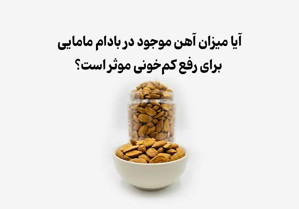 آیا میزان آهن موجود در بادام مامایی برای رفع کم‌خونی موثر است؟