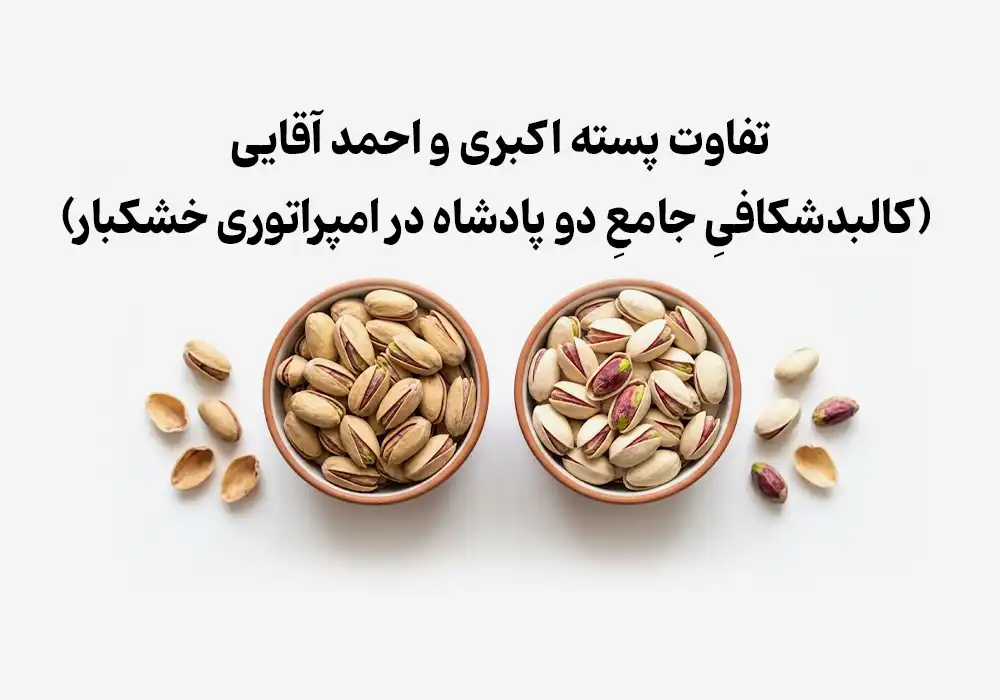 تفاوت پسته اکبری و احمد آقایی