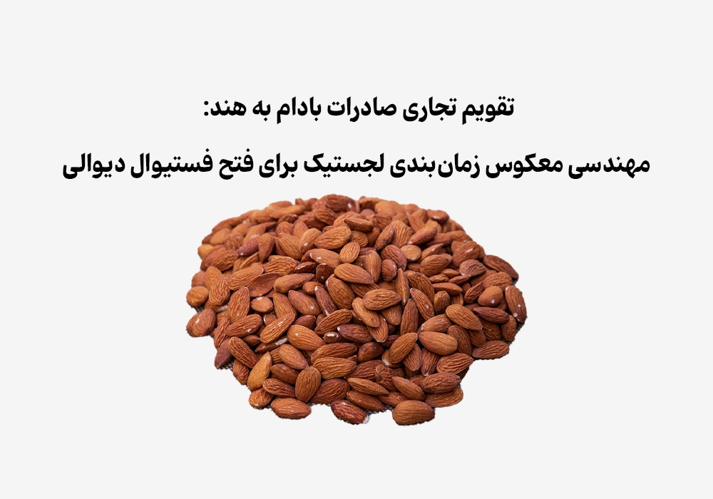 تقویم تجاری صادرات بادام به هند: مهندسی معکوس زمان‌بندی لجستیک برای فتح فستیوال دیوالی
