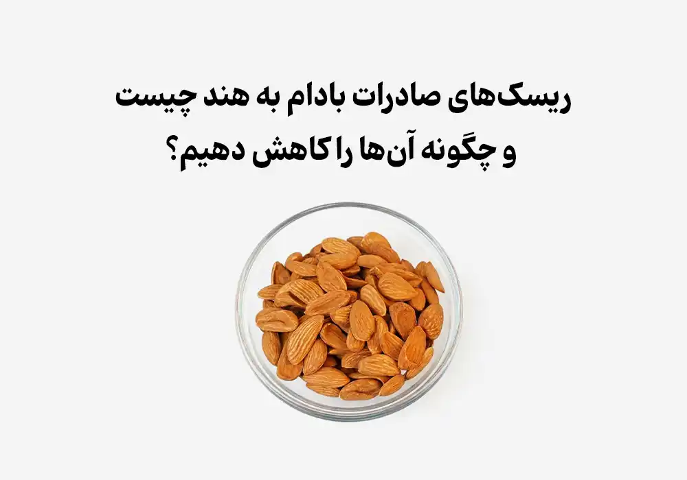ریسک‌های صادرات بادام به هند چیست و چگونه آن‌ها را کاهش دهیم؟