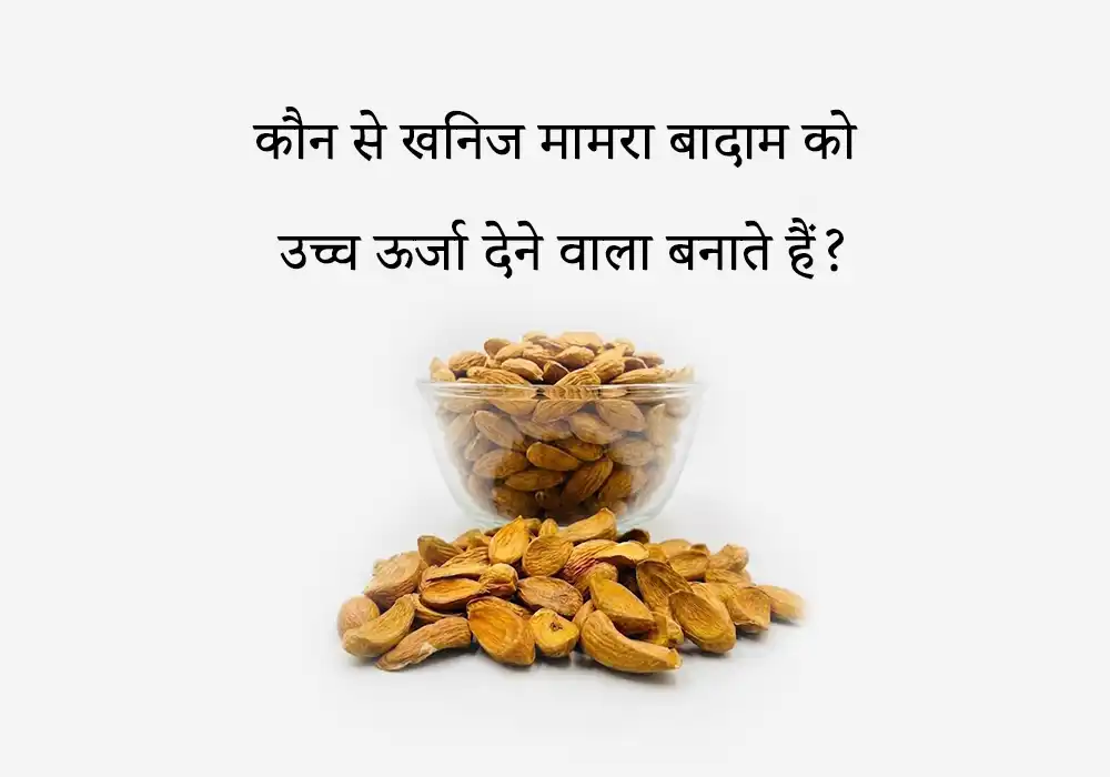 कौन से खनिज (Minerals) मामरा बादाम को उच्च ऊर्जा देने वाला बनाते हैं?