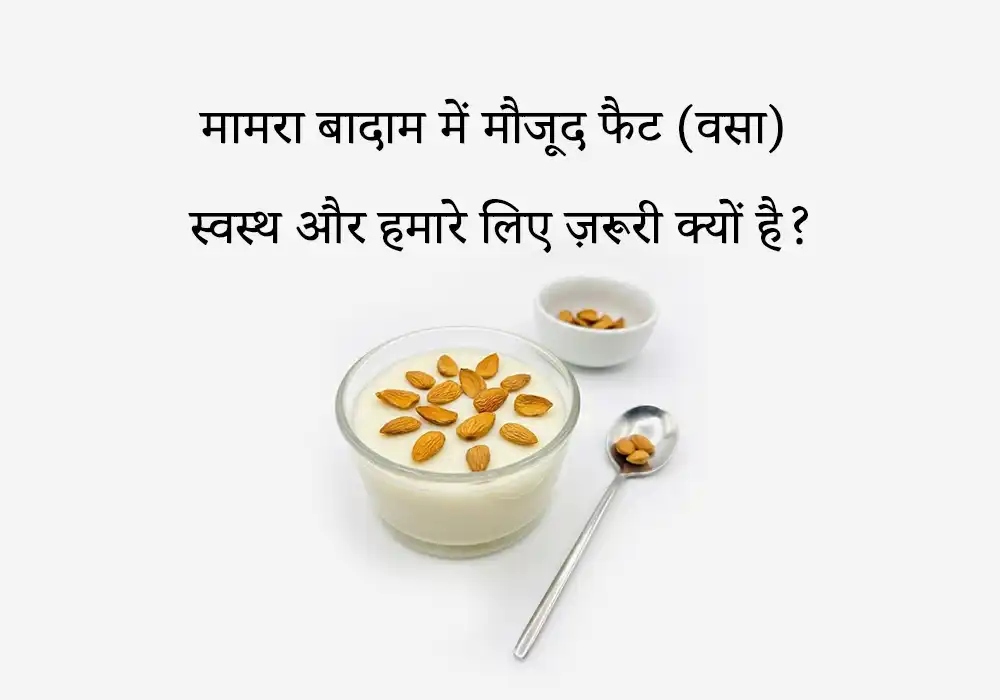 मामरा बादाम में मौजूद फैट (वसा) स्वस्थ और हमारे लिए ज़रूरी क्यों है?