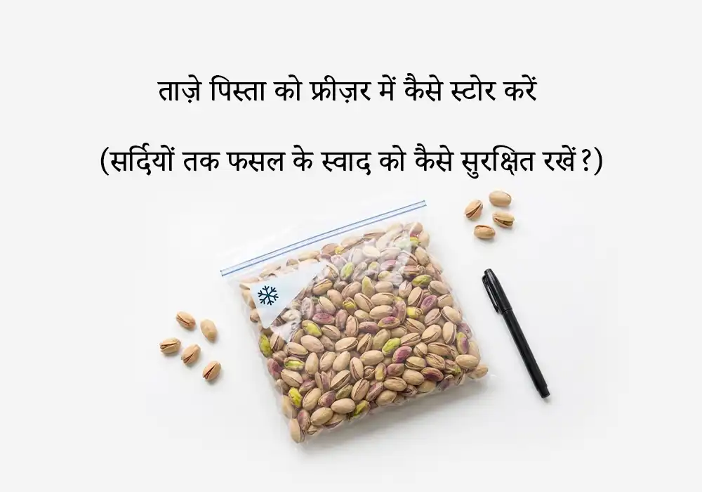 ताज़े पिस्ता को फ्रीज़र में कैसे स्टोर करें