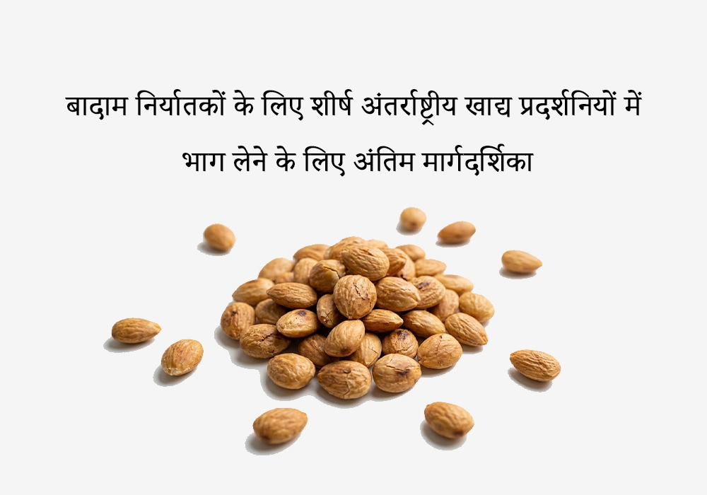 बादाम निर्यातकों के लिए शीर्ष अंतर्राष्ट्रीय खाद्य प्रदर्शनियों में भाग लेने के लिए अंतिम मार्गदर्शिका