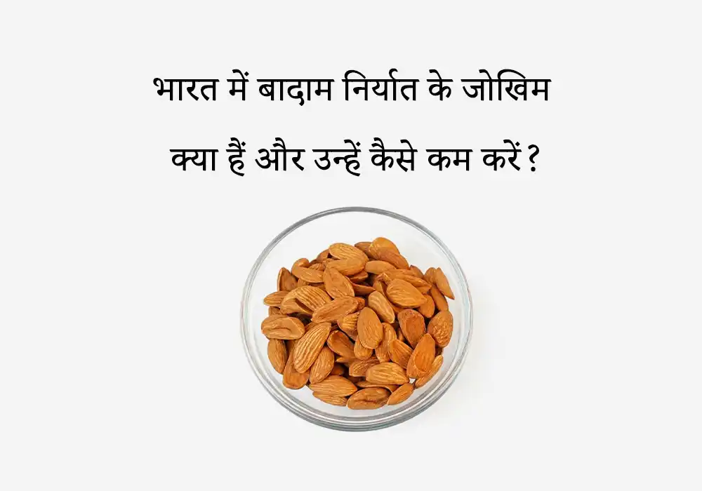 भारत में बादाम निर्यात के जोखिम क्या हैं और उन्हें कैसे कम करें?
