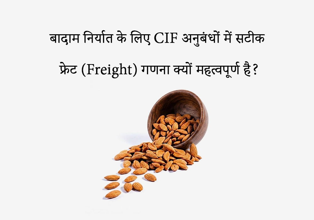 क्या CIF अनुबंध आपके बादाम निर्यात मार्जिन को खा रहे हैं?