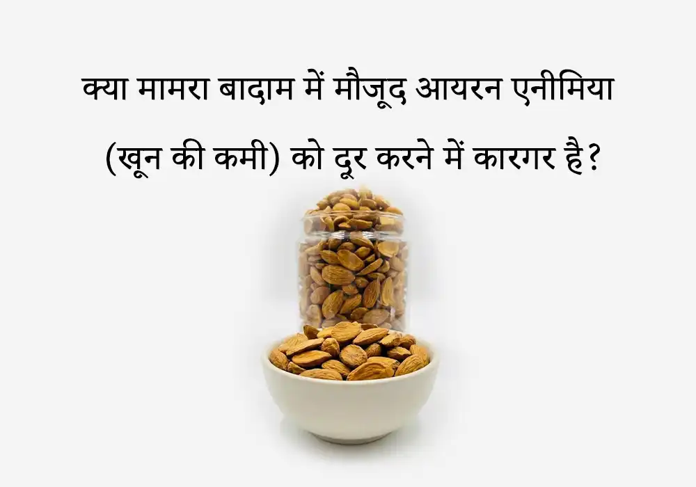 क्या मामरा बादाम में मौजूद आयरन एनीमिया (खून की कमी) को दूर करने में कारगर है?