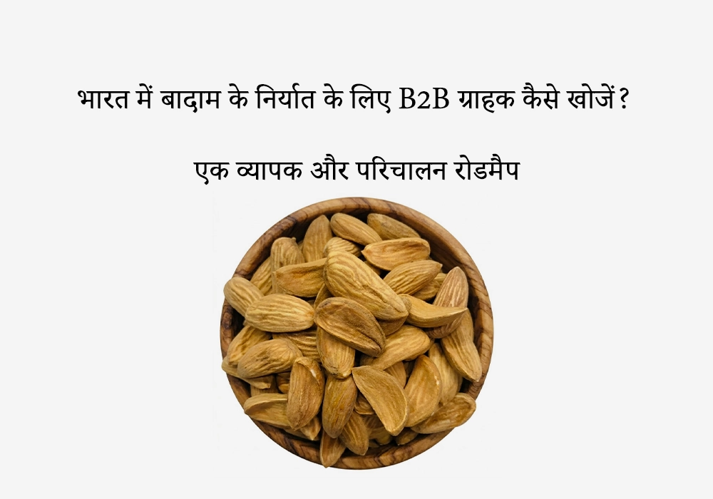 भारत में बादाम के निर्यात के लिए B2B ग्राहक कैसे खोजें?